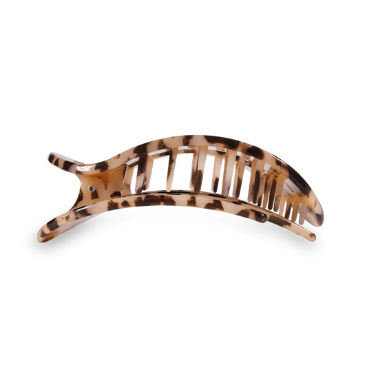 Blonde Tortoise Flat Round Clip | Large