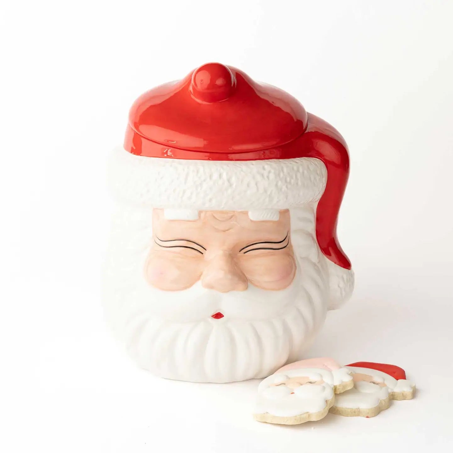 Red Santa Cookie Jar
