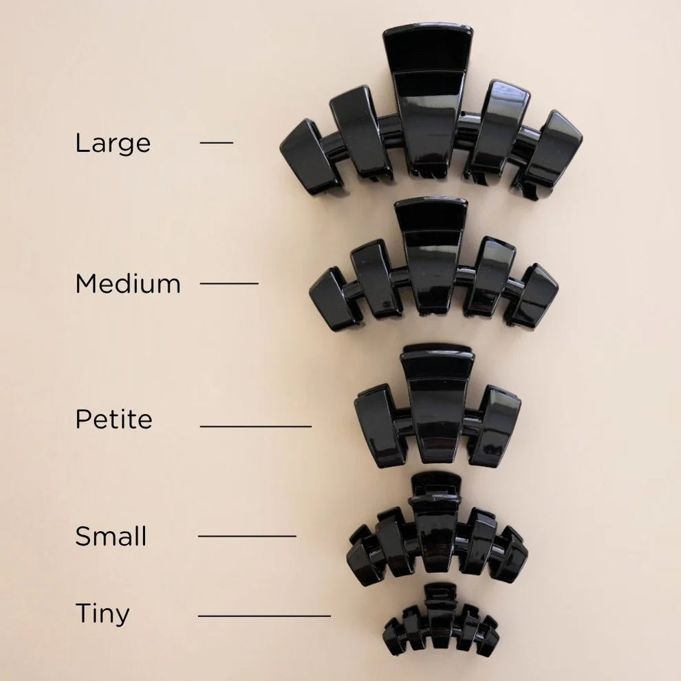Classic Jet Black Petite Claw Clip