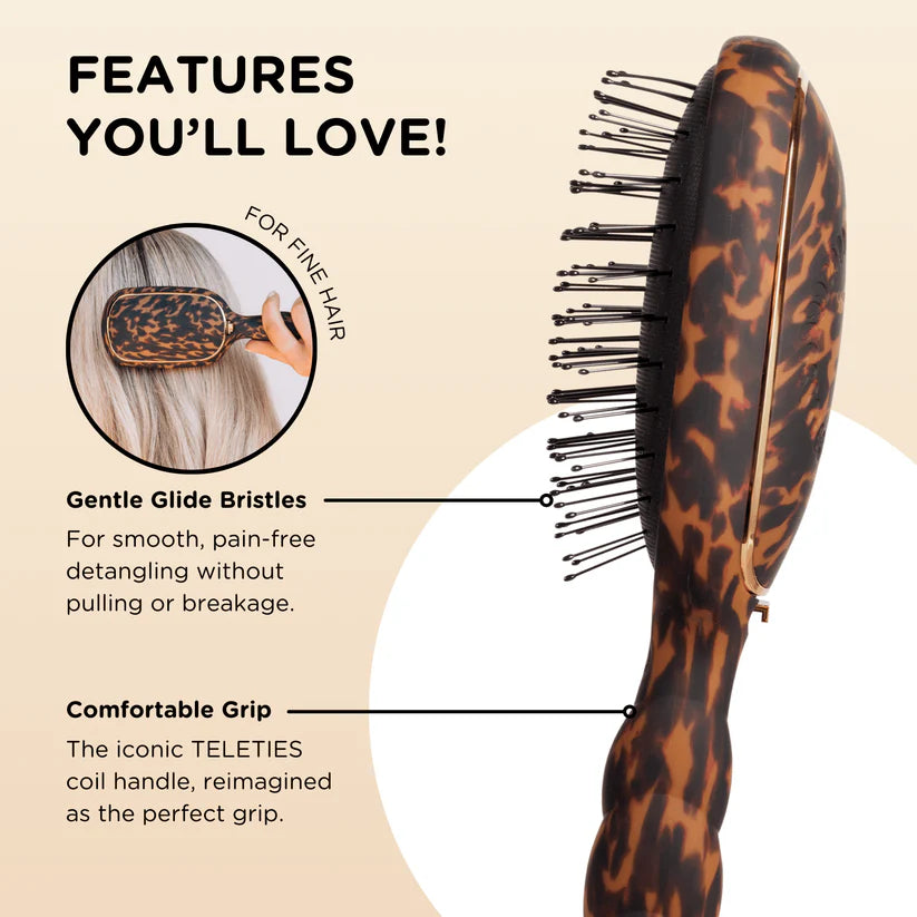 Detangler Hair Brush for Fine Hair – Tortoise