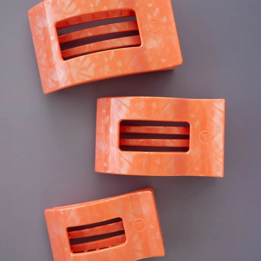 Dreamsicle Flat Rectangle Hair Clip