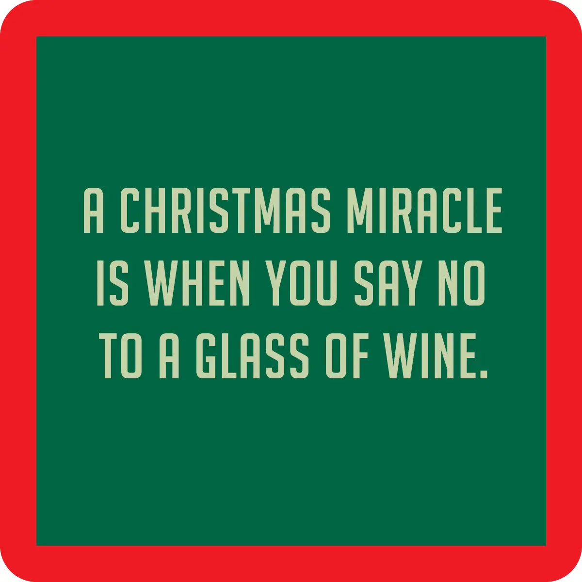 Coaster Xmas Miracle Christmas