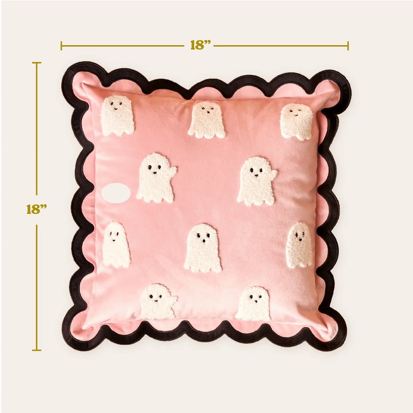 Scalloped Square Throw Pillow | Boo Crew