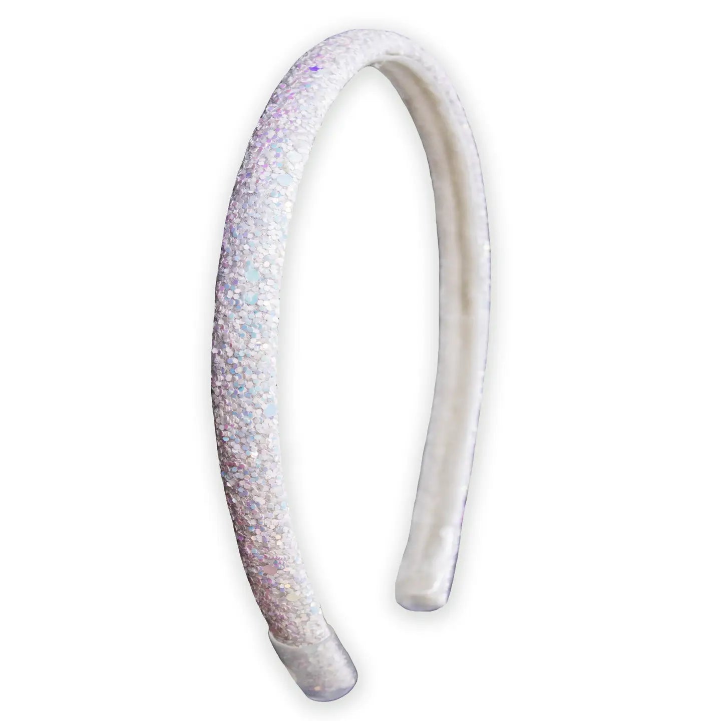 Glitter Headband - Thin | White