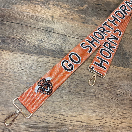 Go Shorthorns Adjustable Beaded Strap