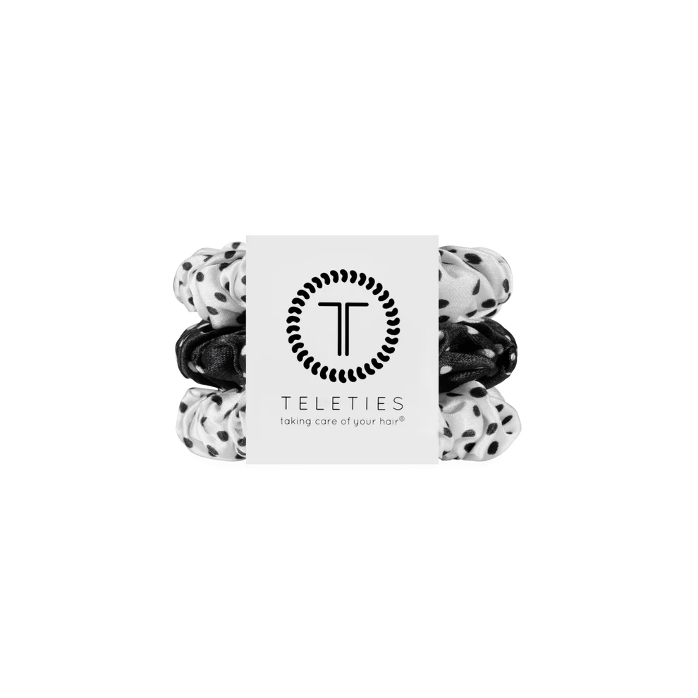Polka Dot Party Small Silk Scrunchies