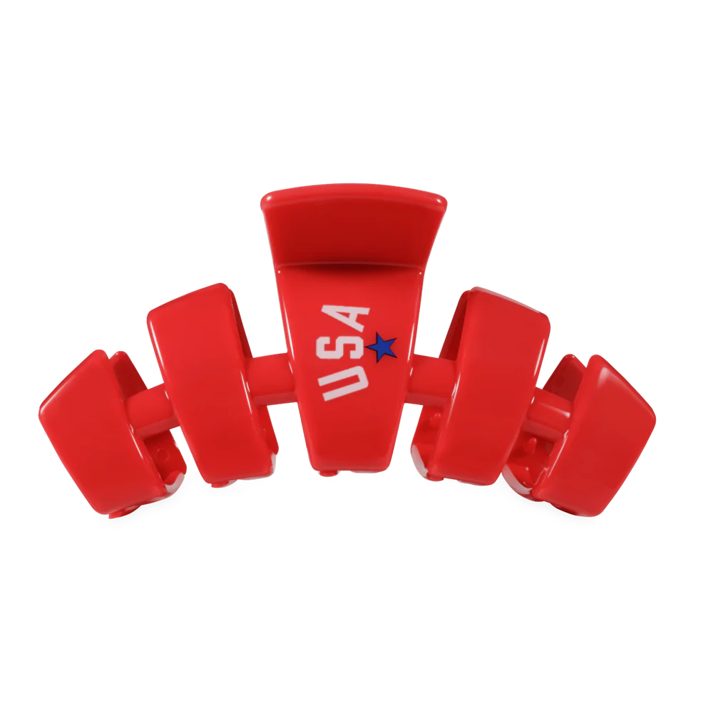 USA Classic Red Large Claw Clip
