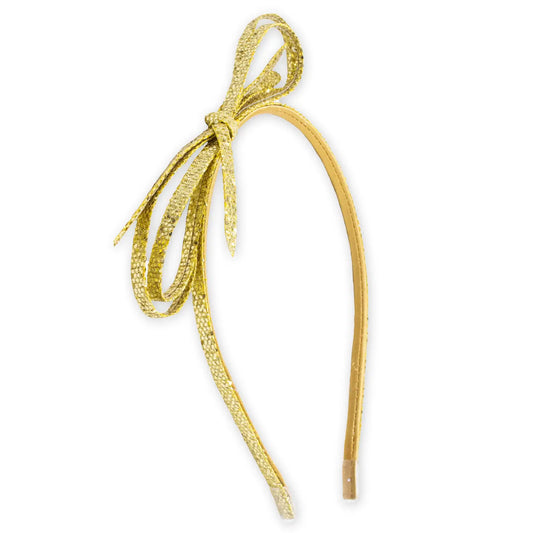 Bow Headband | Gold