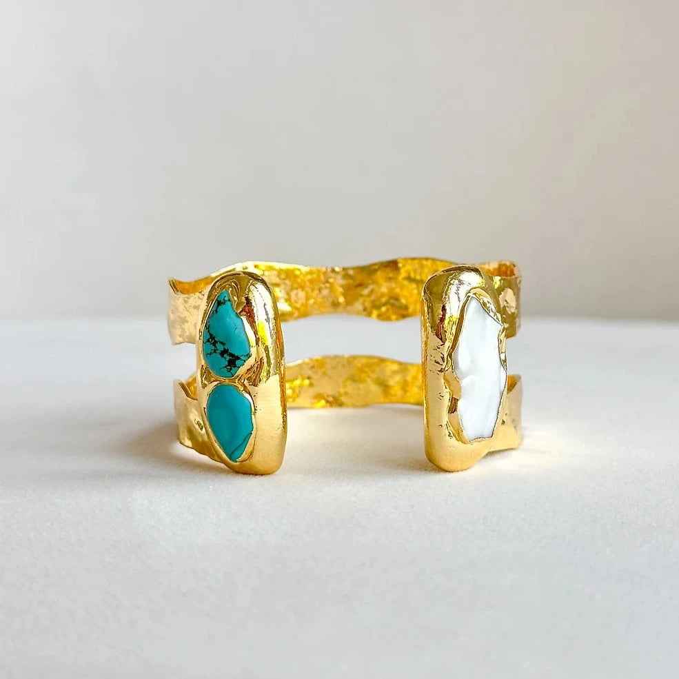 Double Plated Cuff Turquoise