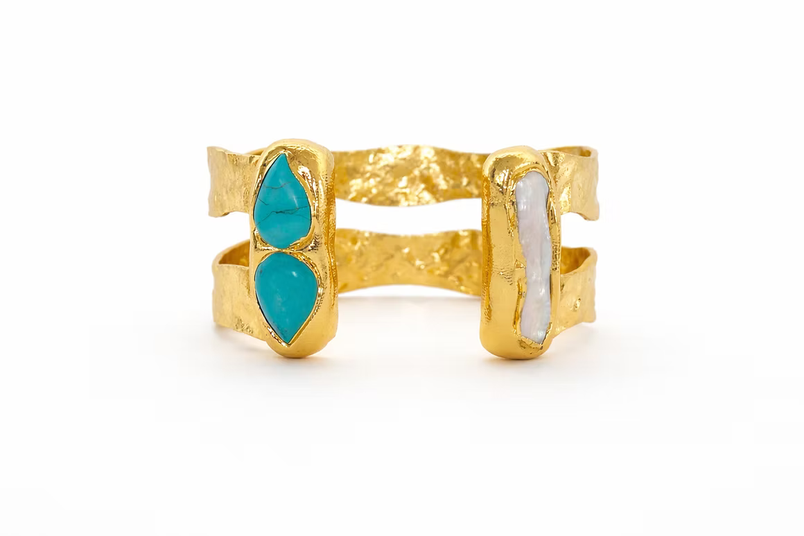 Dove Double Cuff - Gold