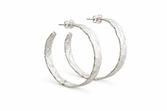 Plated Hoops - Silver