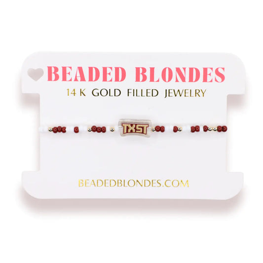 Txst Logo Bracelet On Color