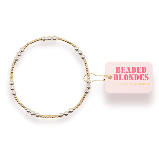 Ily Bracelet in Gold with Silver | Extended