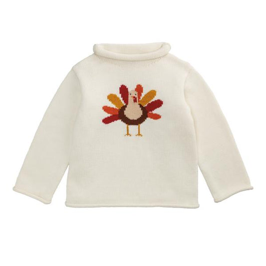 Turkey Rollneck Toddler Sweater