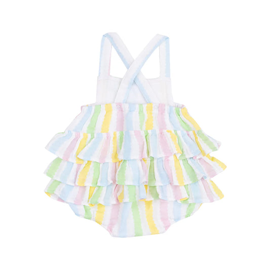 Ruffle Sunsuit | Ric Rac Stripe