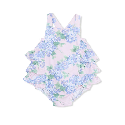 Hydrangeas | Ruffle Sunsuit
