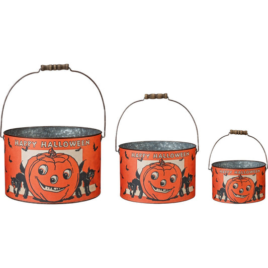 Happy Halloween Vintage Bucket