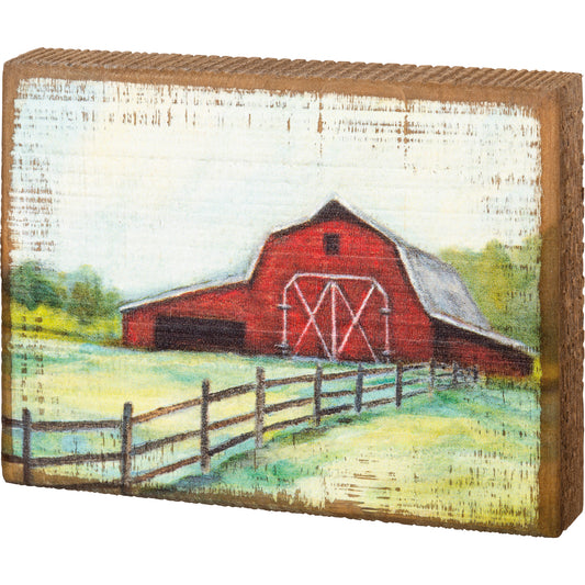 Block Sign | Barn