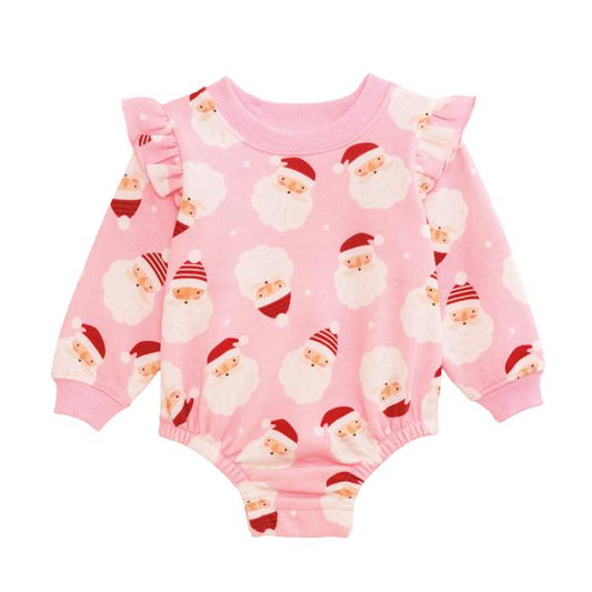 Pink Santa Baby Sweatshirt Bubble