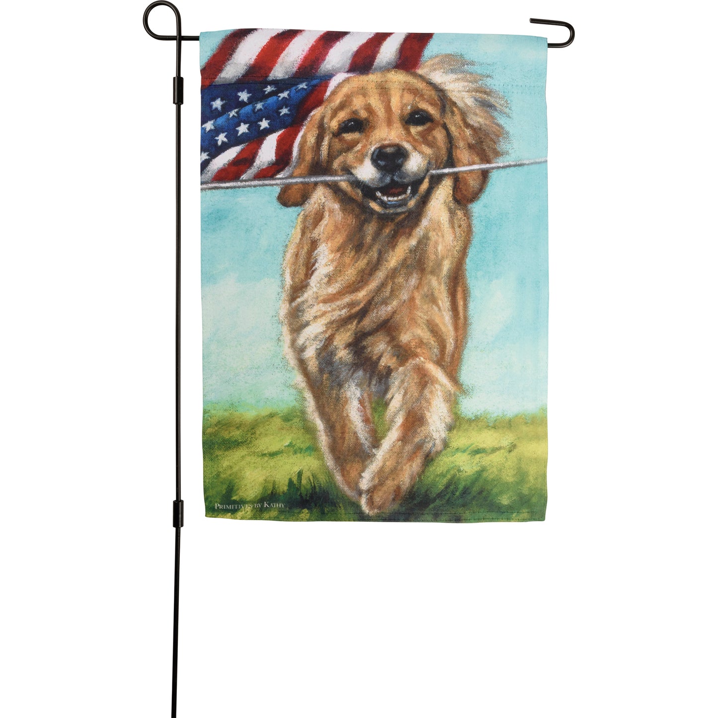 Garden Flag | Running Dog