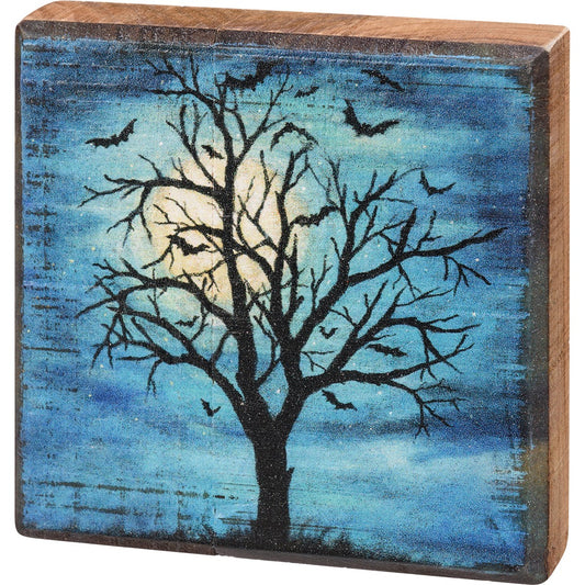 Block Sign | Haunted Tree