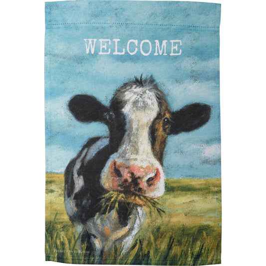 Garden Flag | Welcome Cow