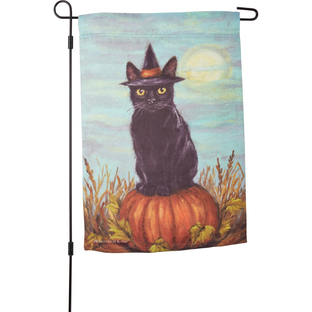 Garden Flag | Black Cat