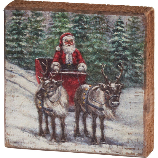 Block Sign | Santa's Sleigh