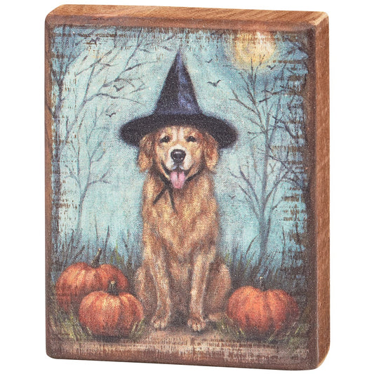 Dog Witch | Block Sign