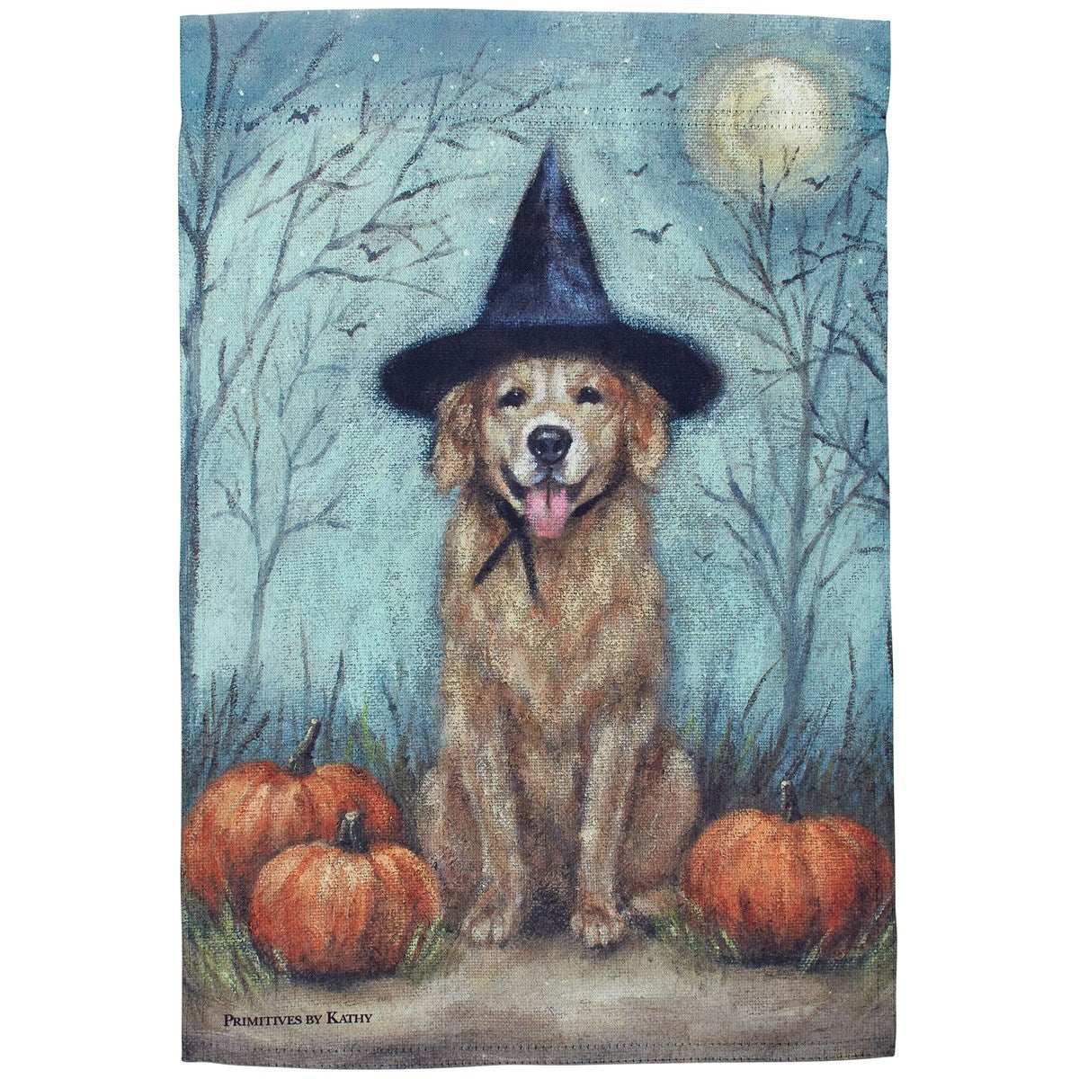 Garden Flag | Witch Dog