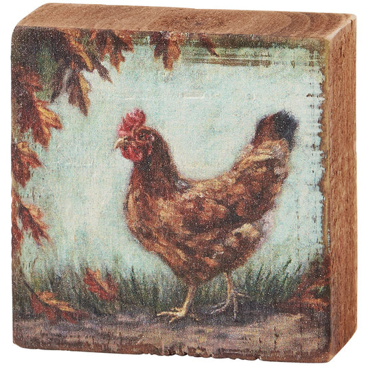 Fall Chicken | Block Sign