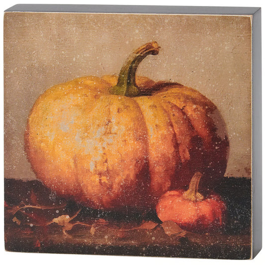 Pumpkin Duo Block Sign