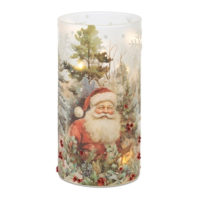 Luminary with Santa