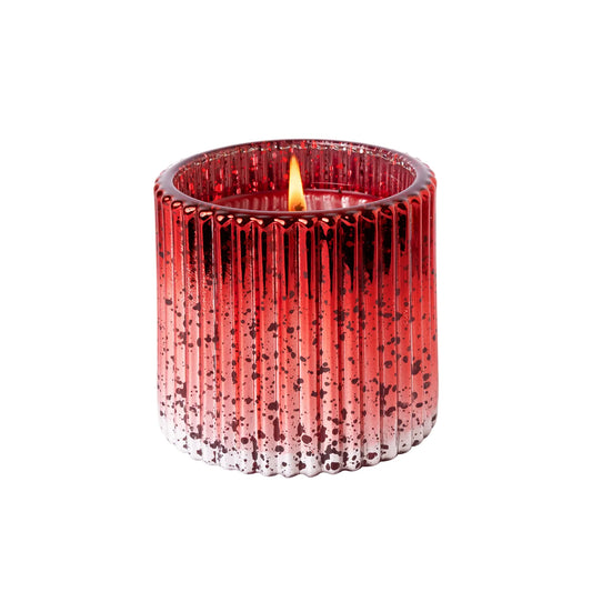 The Smell of Christmas® | Plaid Ribbed Glass Candle