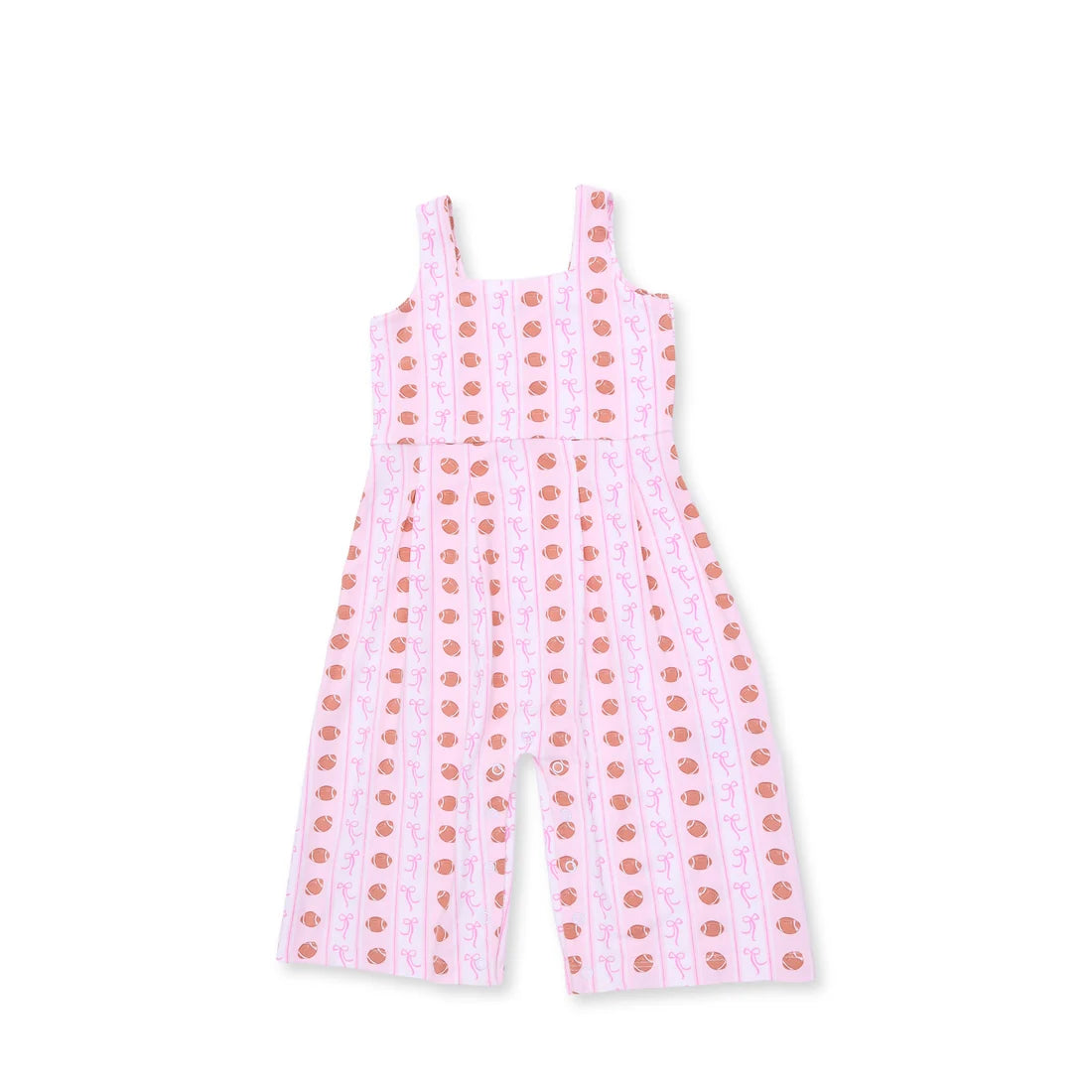 Football Bow Stripe | Wide Leg Jumpsuit