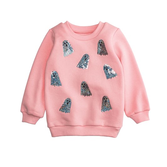 Ghost Sparkle Toddler Sweatshirt