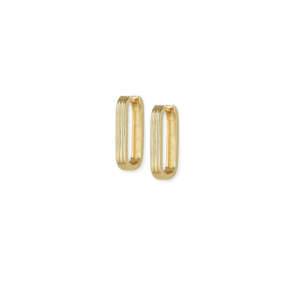 Strata Mini Huggie Earring Gold