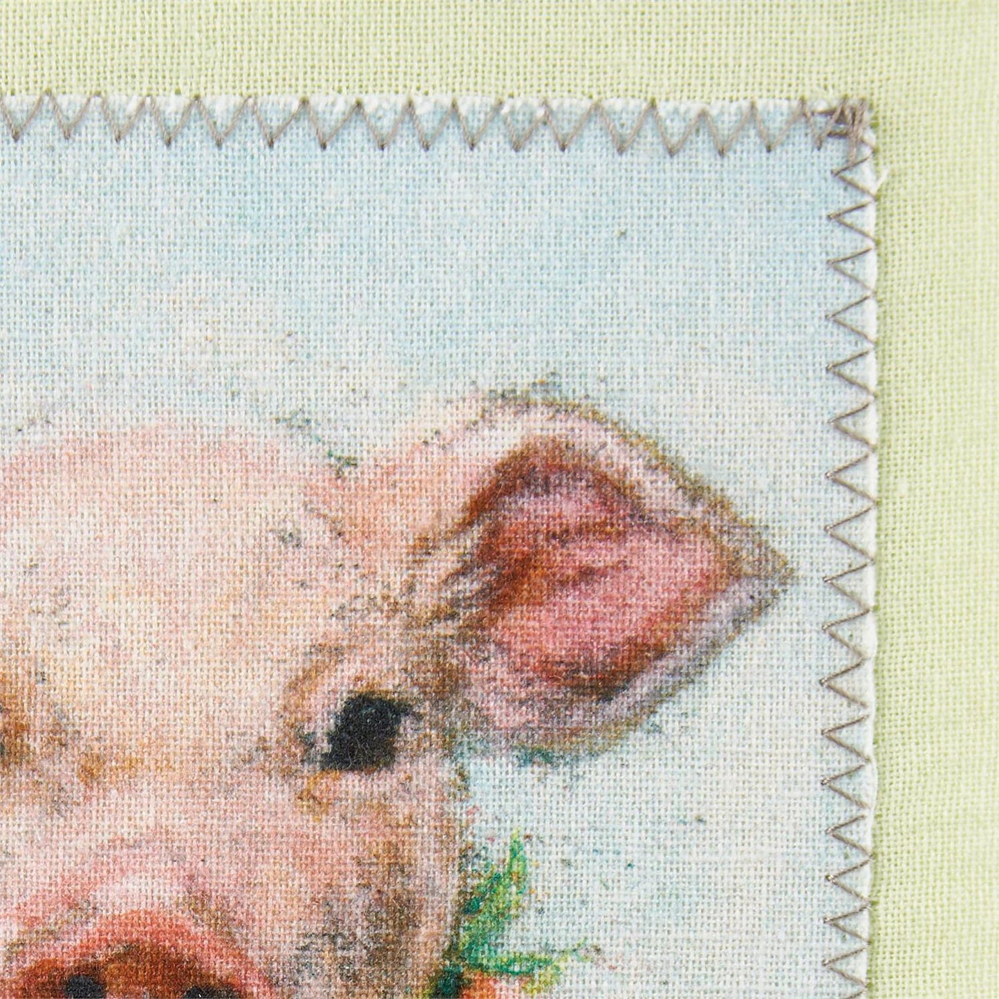 Kitchen Towel | Pig and Wreath