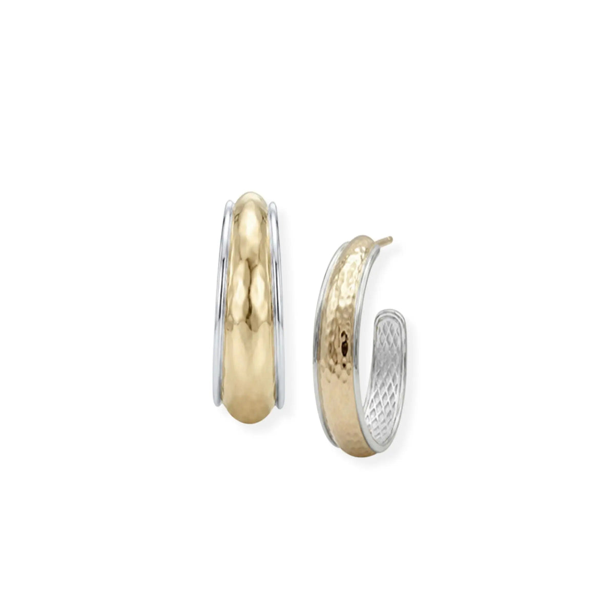 Reflection Hoop Earrings in Gold/Silver