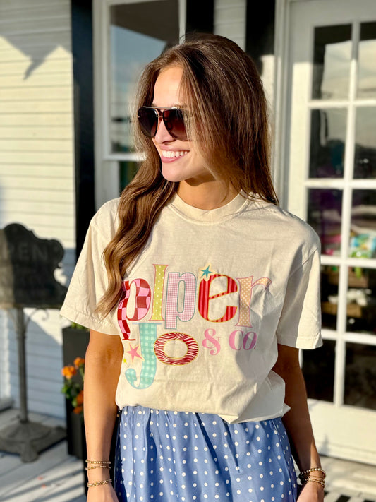 Piper Jo & Co Tee | Ivory