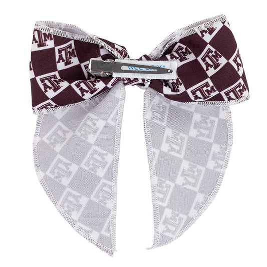 Texas A&M Divine Creations Medium College Checkerboard Bow