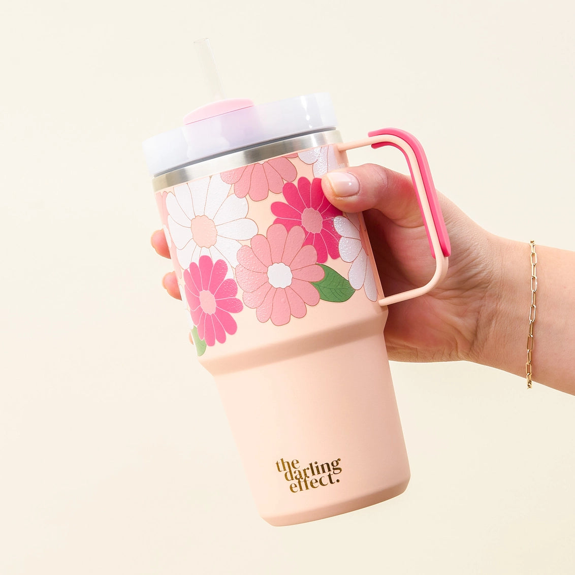 Mini On-The-Go-| Daisy Craze Hot Pink 20 oz