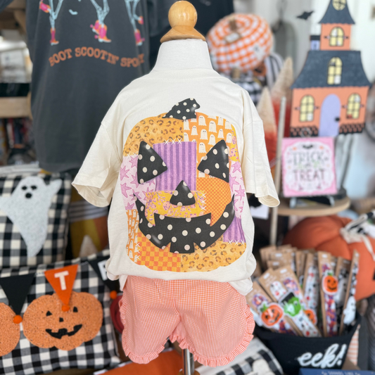 Patchwork Jack O Lantern | Youth Tee