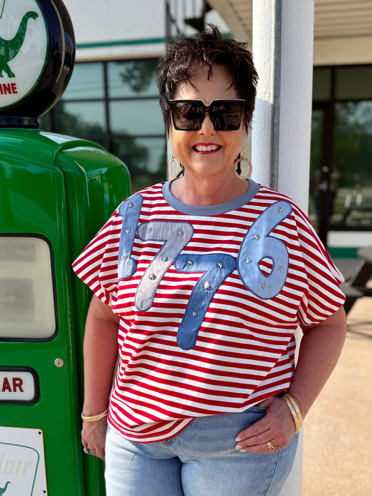 1776 Stripe Top