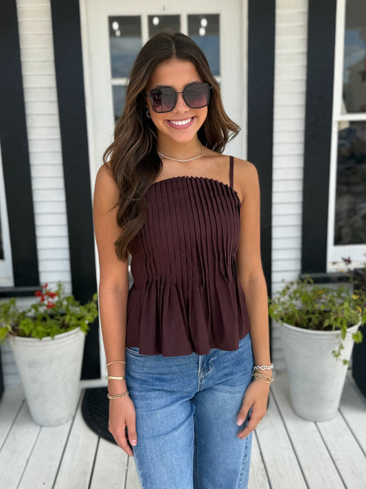 Mollie Top | Burgundy