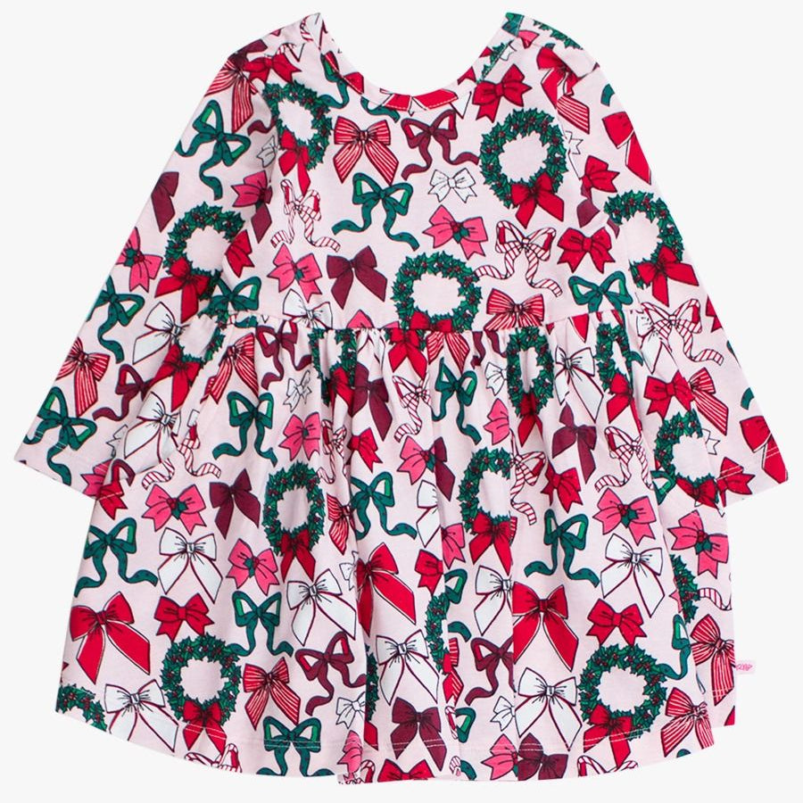 Christmas Knit Long Sleeve Twirl Dress