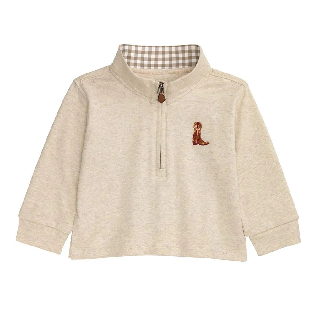 Boy's Boot Quarter Zip Pullover