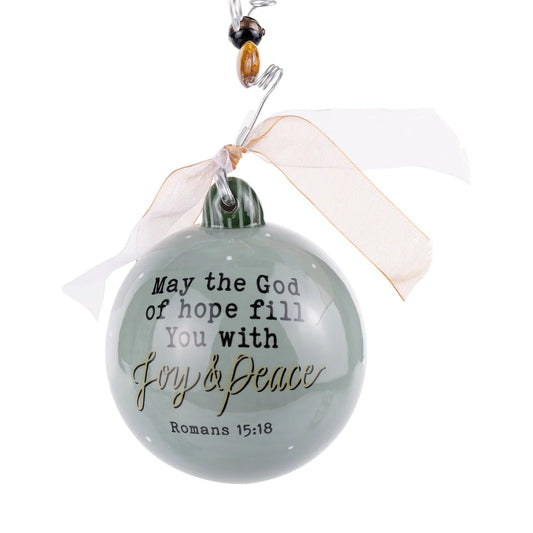 Joy and Peace Nativity Ornament