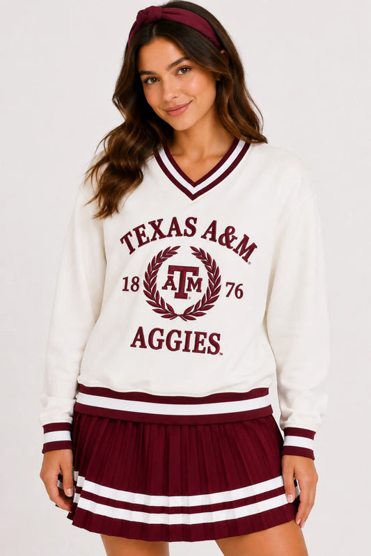 BC | Texas A&M Heritage V-Neck Pullover