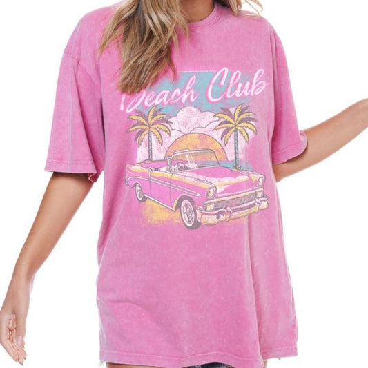 Beach Club Vintage Graphic Tee